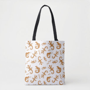 Bolso De Tela Lizards Chameleons: Diseño de Patrones sin Marea.