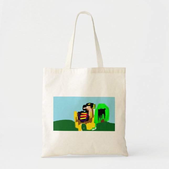 Bolso De Tela Llama alegría  (Frente)