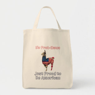 Bolso De Tela Llama bandera América