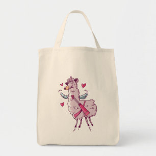 Bolso De Tela Llama Cupido para el Día de San Valentín