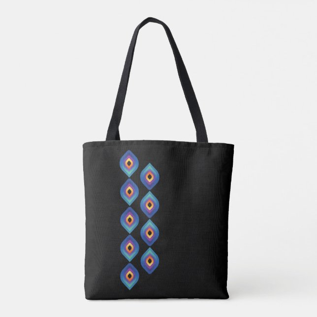 Bolso De Tela Llama de Pavo Real (Vertical) (Reverso)