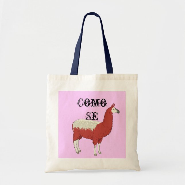 Bolso De Tela Llama del SE de Como (Frente)
