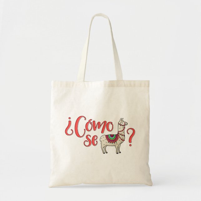 Bolso De Tela ¿Llama del SE de Cómo del ¿? tote (Frente)