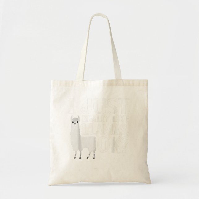 Bolso De Tela Llama Guay Para Hombres Alpaca Lover Peruano (Frente)