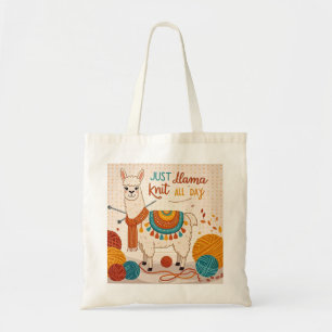 Bolso De Tela Llama personalizado con pañuelo de cuchillos