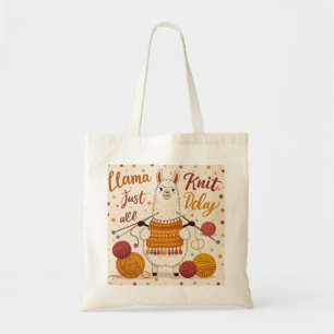 Bolso De Tela Llama Personalizado linda con una bufanda de cuchi