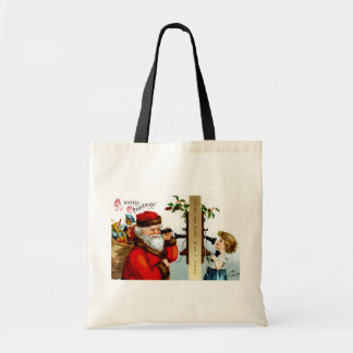 Bolso De Tela Llamada a Santa
