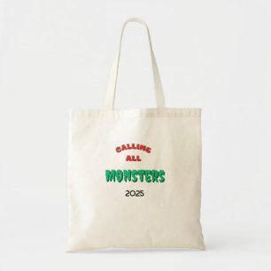 Bolso De Tela Llamada de todos los monstruos de Halloween Truco 
