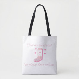 Bolso De Tela Llámame Antisocial Pero No Me Llames Teléfono Boni