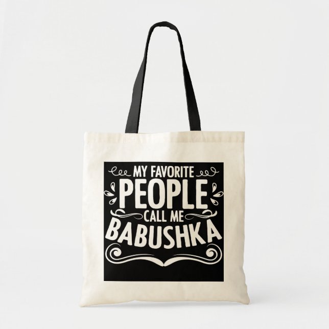 Bolso De Tela Llámame Babushka Abuela Madre Rusa (Frente)