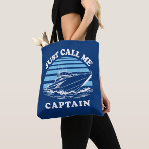 Bolso De Tela Llámame Capitán   Cita marinera