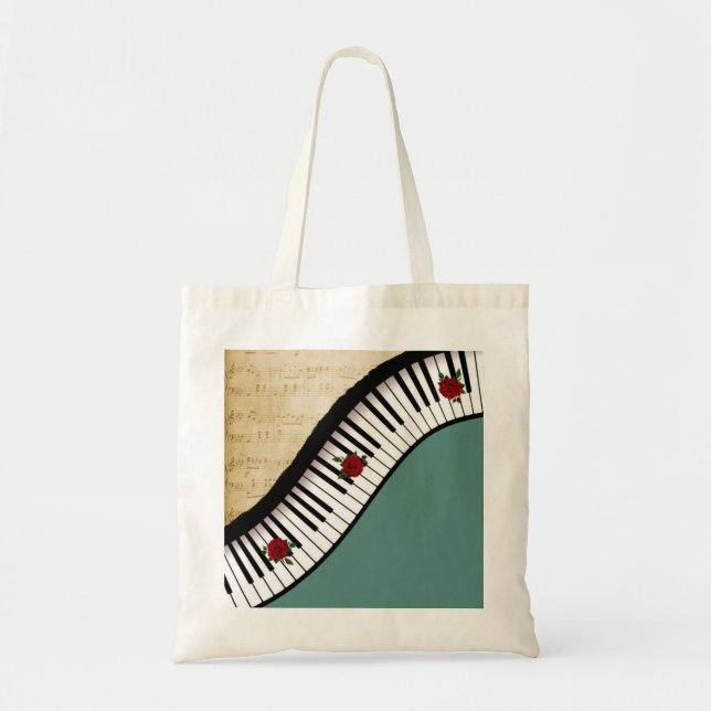 Bolso De Tela Llaves del piano del totalizador del presupuesto, (Frente)