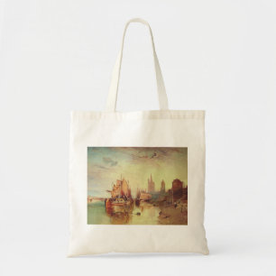 Bolso De Tela Llegada de un barco de paquete por Joseph Turner