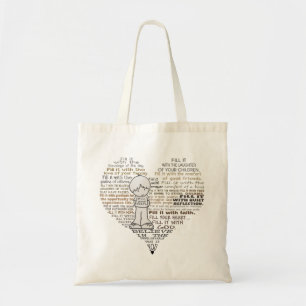 Bolso De Tela Llena tu corazón