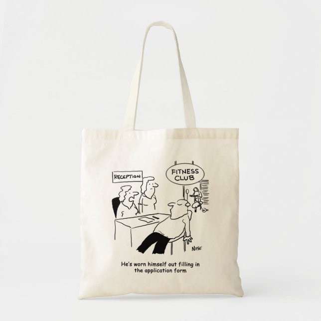 Bolso De Tela Llenar el formulario de Fitness Club lleva un homb (Frente)