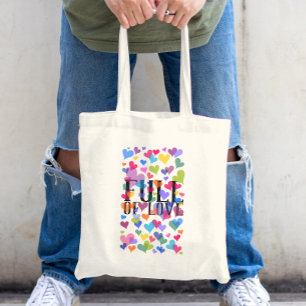 Bolso De Tela Lleno de amor Bonito Girly El día de San Valentín