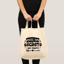Bolso De Tela Lleno de secretos y snacks