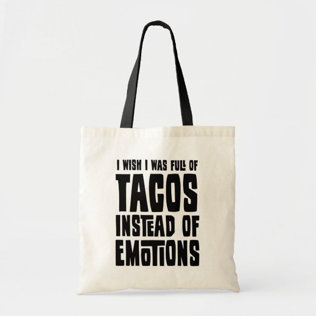 Bolso De Tela Lleno de tacos (Frente)