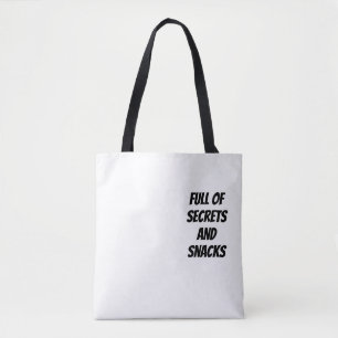 Bolso De Tela Llenos de secretos y bocadillos