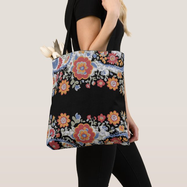 Bolso De Tela Lleva con Estilo Negro (Detalle)
