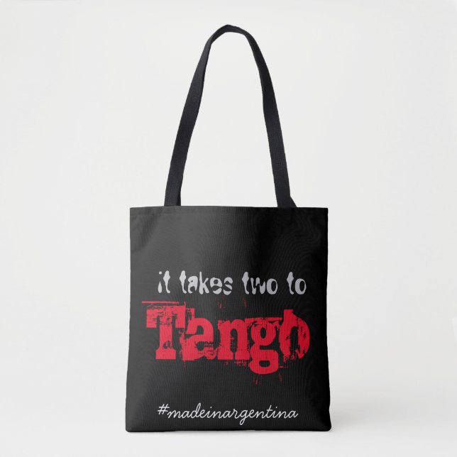 Bolso De Tela Lleva dos el tango (Anverso)