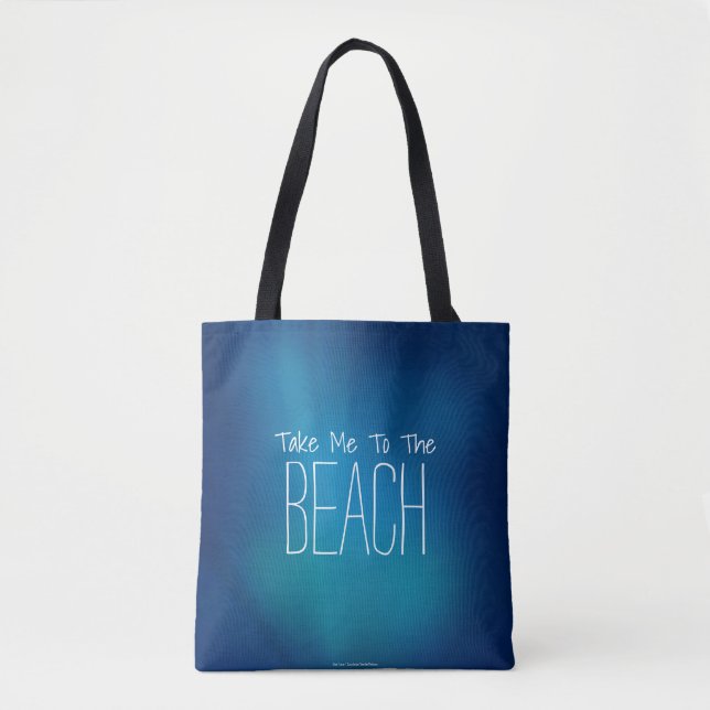 Bolso De Tela Llévame A La Playa Submarina (Anverso)