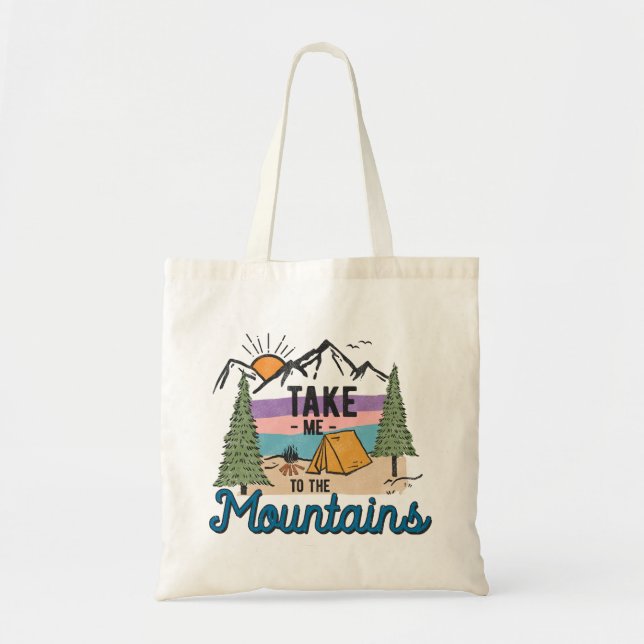 Bolso De Tela Llévame A Las Montañas (Frente)