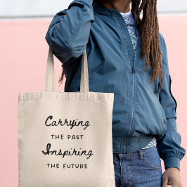 Bolso De Tela Llevando el Pasado Regalo Inspirador para el Profe