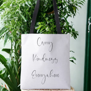 Bolso De Tela Llevar la amabilidad por todos lados guión Inspira