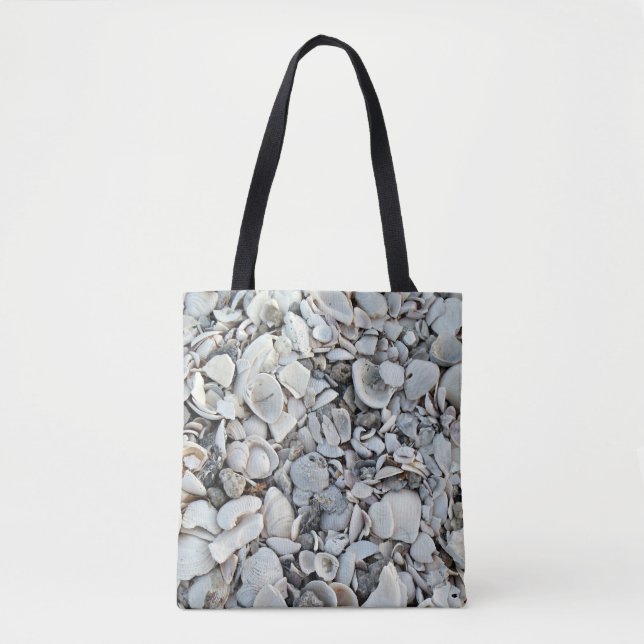 Bolso De Tela Llevar orilla de conchas (Anverso)