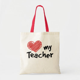 Bolso De Tela Llevar un amor a mi profesor