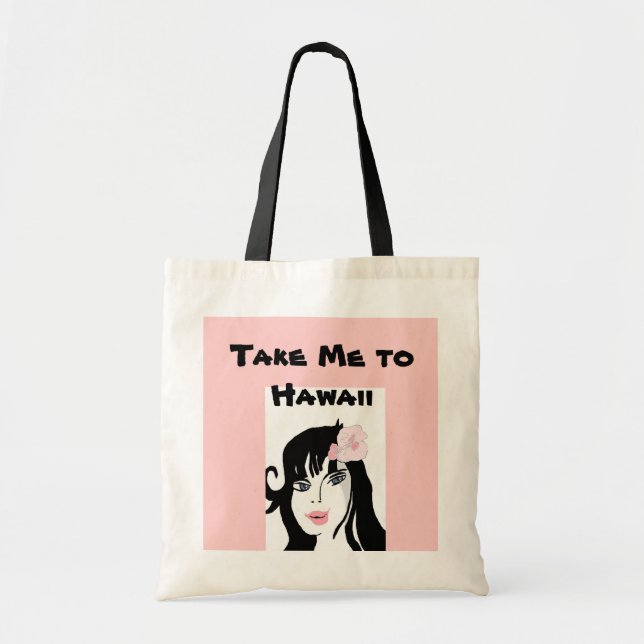 Bolso De Tela Lléveme a Hawaii (Frente)