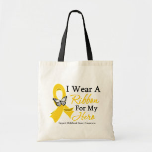 Bolso De Tela Llevo a un cáncer de la niñez del HÉROE de la