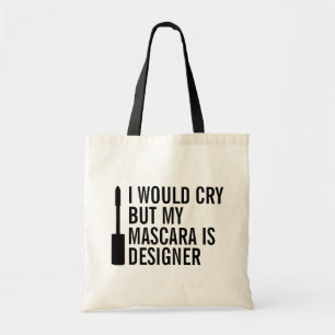 Bolso De Tela Lloraría pero mi rimel es tote divertido del