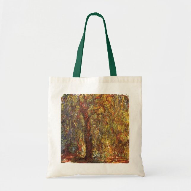 Bolso De Tela Llovidos por Claude Monet, Bella Artes de la época (Frente)