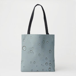 Bolso De Tela Lluvia en foto de vidrio Agua gota de lluvia patró