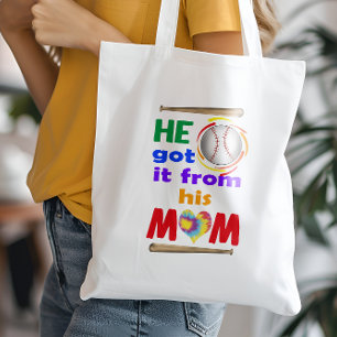 Bolso De Tela Lo Consiguió Su Mamá, Béisbol Mamá Deportes
