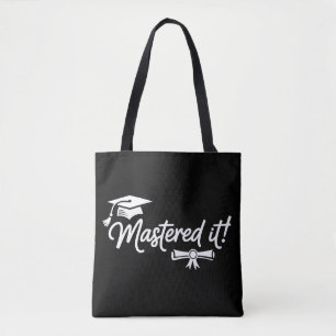 Bolso De Tela Lo Dominó Graduación de Maestría Graduado Grad