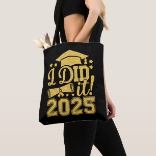 Bolso De Tela Lo Hice 2025 Graduado Graduación Clase De 2025