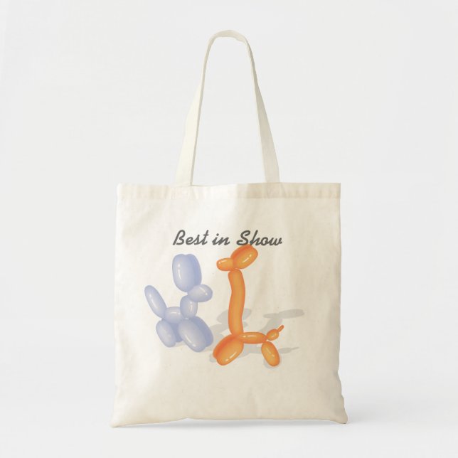 Bolso De Tela Lo mejor en Show with Balloon dogs (Frente)