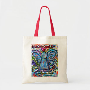 Bolso De Tela Lo que el cáncer no puede hacer: Poem Angel Art To