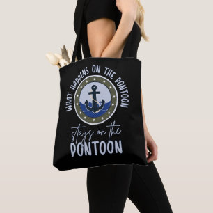 Bolso De Tela Lo que pasa en el pontón se queda en el pontón