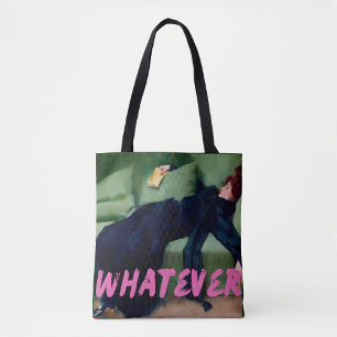 Bolso De Tela Lo que sea retrato de mujer alterada, elegante