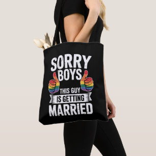 Bolso De Tela Lo siento chicos este chico se casa Orgullo LGBTQ
