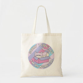 Bolso De Tela Lo siento no puedo ir soy un gato de interior dive