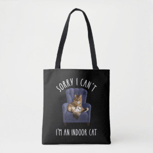 Bolso De Tela Lo siento, no puedo. Soy un gato interior