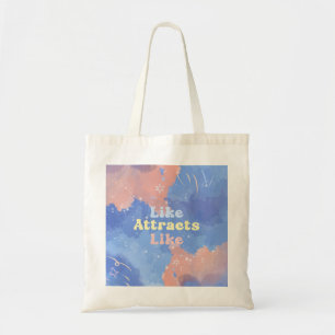 Bolso De Tela Lo similar atrae a lo similar, Motivacional, Cita