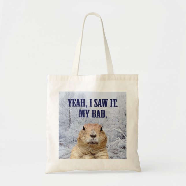 Bolso De Tela Lo Vi El Día De La Coagulación (Frente)