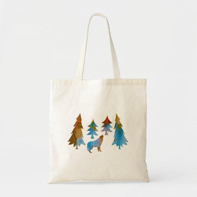 Bolso De Tela Lobo (Frente)