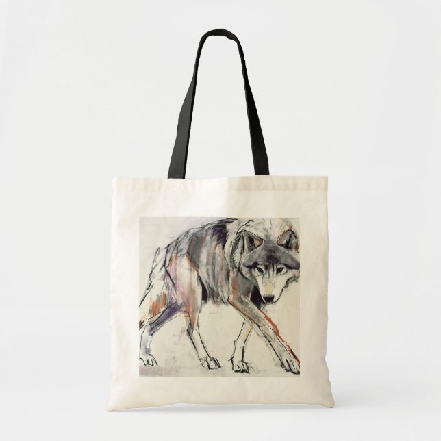 Bolso De Tela Lobo (Frente)
